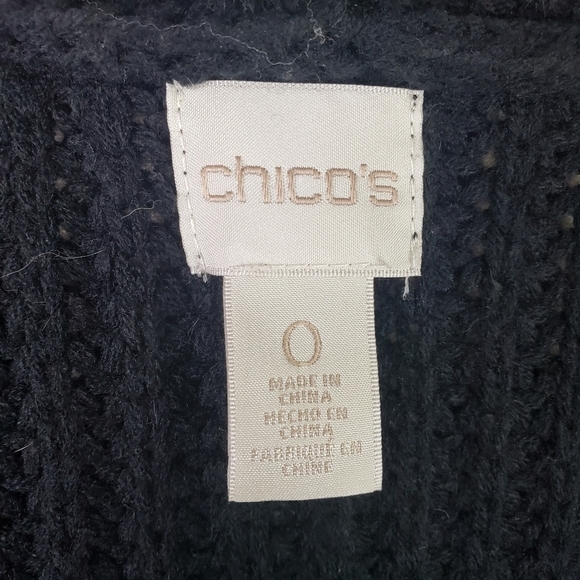 Chico's Faux Fur /Knit Vest Chico's size 0 - Picture 7 of 9